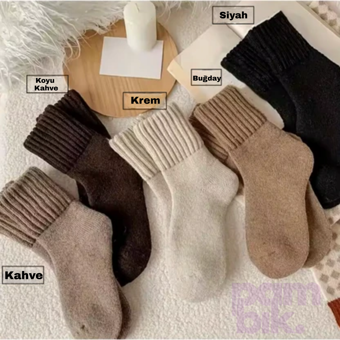 Pambık® Cozy Yarım Konç Çorap